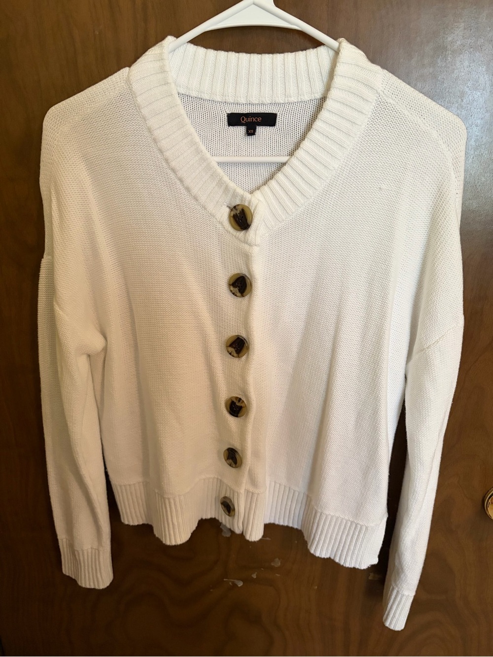 Quince 100% Organic Cotton Cropped Cardigan